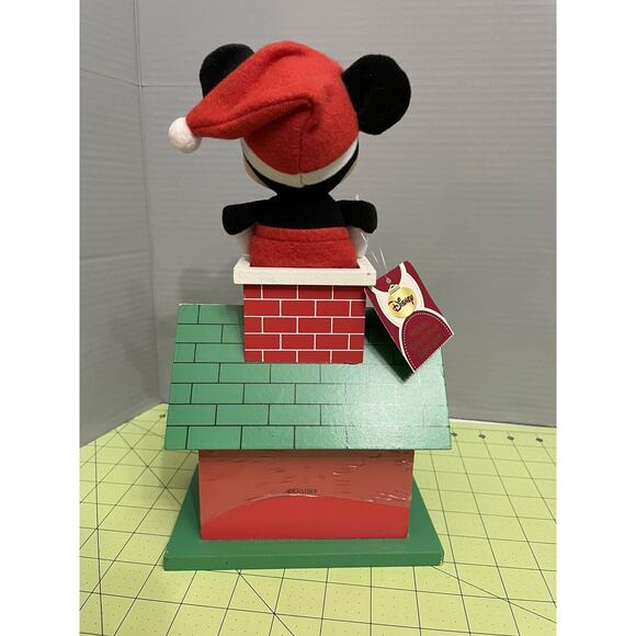 Disney Mickey Mouse Santa Wood Chimney Countdown Christmas Advent Calendar - Picture 3 of 7